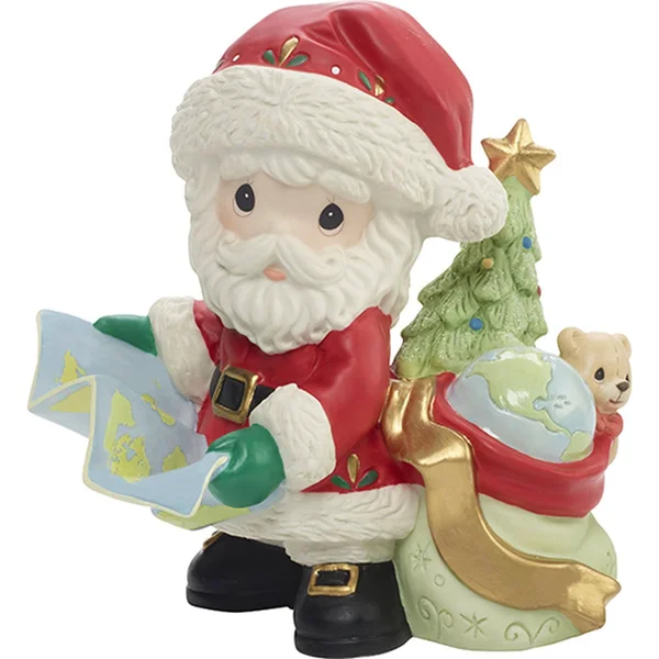 Precious Moments Joy to The Whole Wide World Annual Santa Figurine