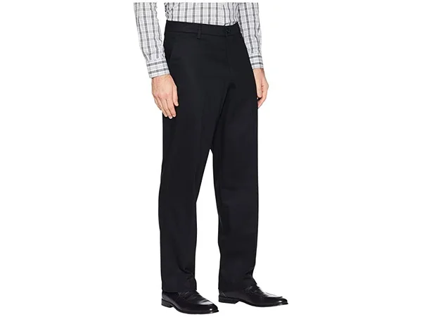 Dockers Men's Relaxed Fit Signature Khaki Lux Cotton Stretch Pants D4 - 42 32, Black