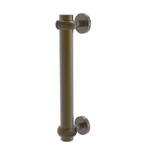 Allied Brass 8 inch Door Pull Twisted Accents Matte White 402T-WHM