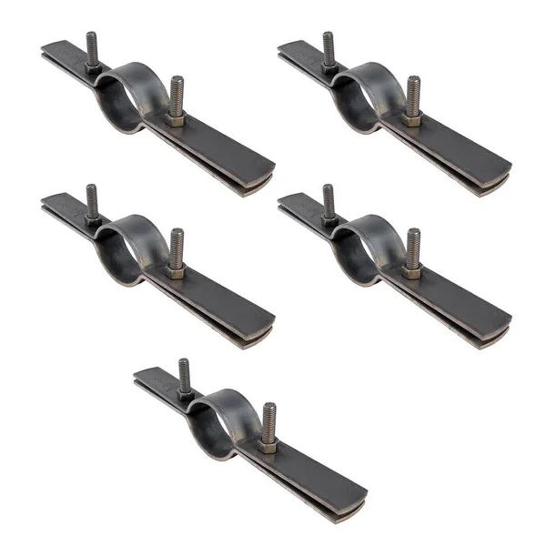 The Plumber&s Choice 4 in. Riser Clamp in Uncoated Steel (5-Pack)