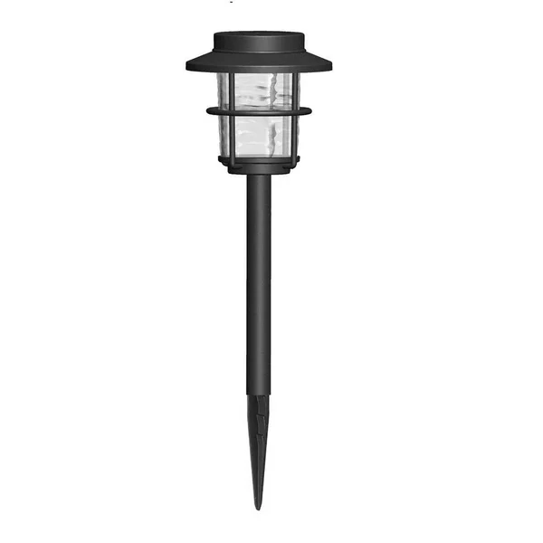Hampton Bay 15 Lumens Mariner Solar Bronze Integrated LED Path Light with Vintage Water Glass (4-Pack) 50201
