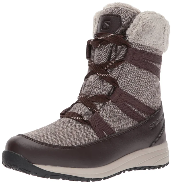 Salomon Women's Heika CS WP Boot - 7.5 - Black Coffee, Cinder, Black
