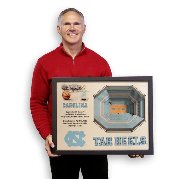 NCAA 3D Stadium Wall Art - North Carolina Tar Heels