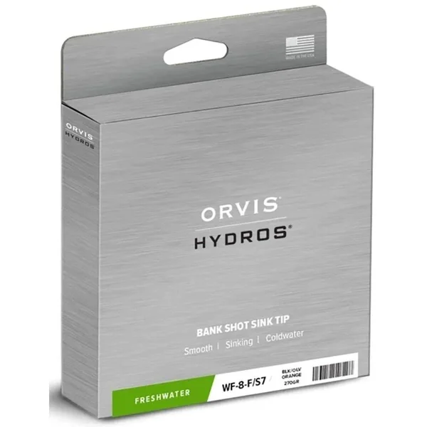 Hydros Bank Shot Sink Tip Freshwater Fishing Line, Olive
