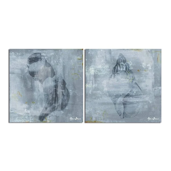 Ready2HangArt 'Modern Shells' 2-Piece Canvas Wall Art