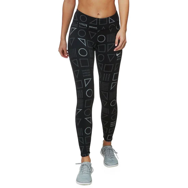 Nike Epic Lux Flash Tights - Black/Reflective Silver, Size Xs