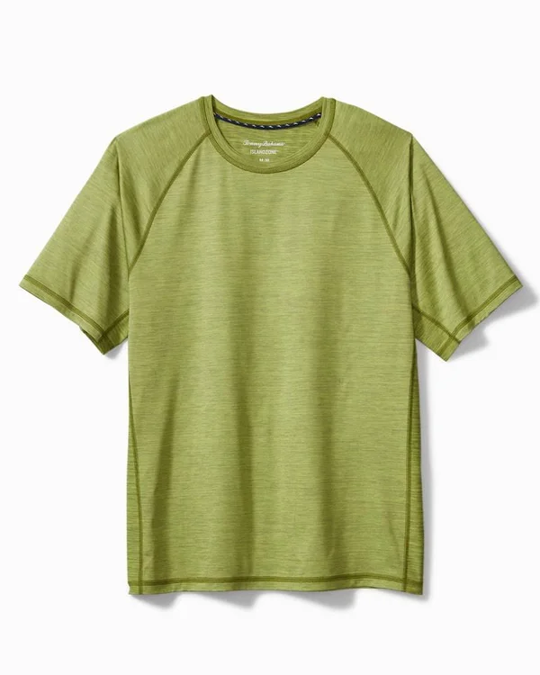 Tommy Bahama Men's Delray IslandZone Crewneck T-Shirt - Dark Citron - Size L
