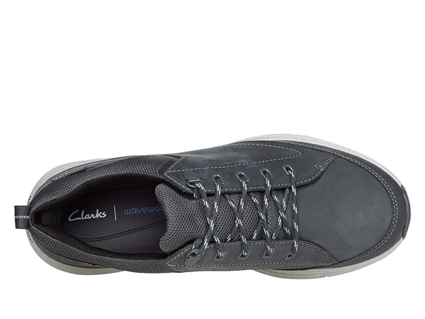 Clarks Mens Wave 2.0 Vibe Dark Grey Nubuck Size 9.5