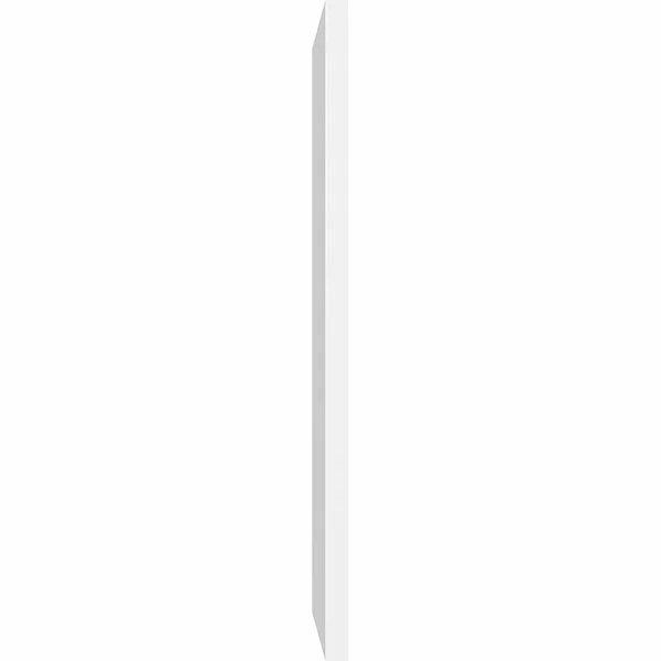 Ekena Millwork GVPVE24X1201SN 24x22W x 12x22H Vertical Surface Mount PVC Gable Vent: Non-Functional, w/ 3-1/2x22W x 1x22P Standa