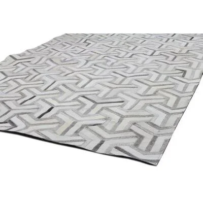 Davi Cowhide Gray Area Rug Wade Logan Rug Size: Rectangle 5' x 8'