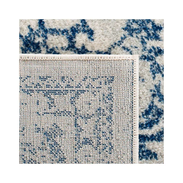 Safavieh Evoke Rug Collection EVK256N - Ivory - Navy - 9& x 12&