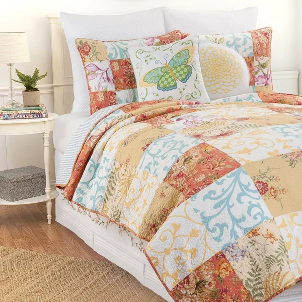 Cu0026F Home Francesca Quilt Set - King