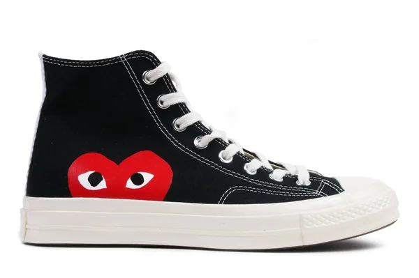 Comme des Garcons Play Black Converse Edition Half Heart Chuck 70 High Sneakers