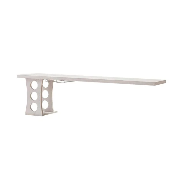 Furniture of America Santino 3-Bottle White Floating Wine Rack Table
