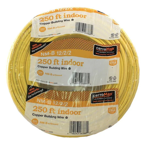 Cerrowire 250 ft. 12/2/2 NM-B WIRE, Yellow