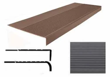 Roppe Rubber Stair Treads-Non Slip Safety Rib (12-1/4 in. x 48 in.)