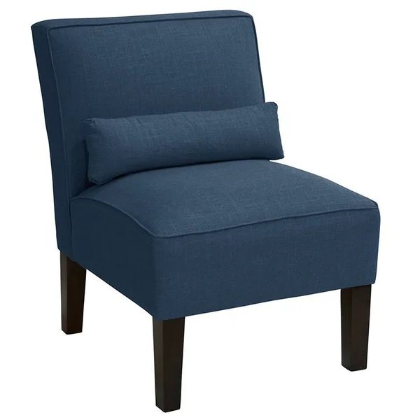 Skyline Furniture Armless Linen Fabric Accent Chair - Navy (5705LNNNV)