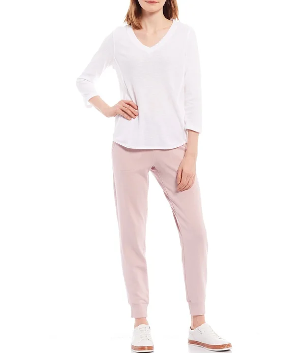 Calvin Klein Performance Pull-On Terry Joggers - Womens, L, Secret