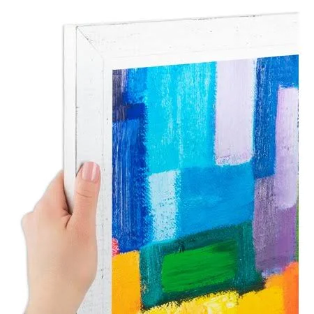 ArtToFrames 16x20 inch White Picture Frame, This White Wood Poster Frame Is Great for Your Art or Photos, Comes with 060 Plexi G