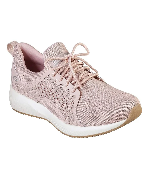 Skechers Women's Bobs Sport Squad Pocket Ace Sneaker, Blush Pink