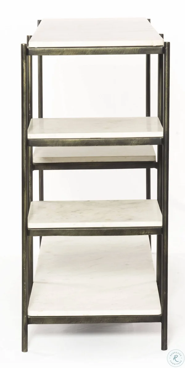 Four Hands Lily Console Table, Hammered Grey