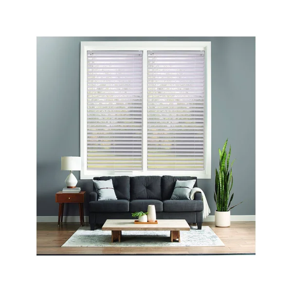 Sonoma Goods for Life Cordless Venetian Vinyl Blinds - White, 38x64