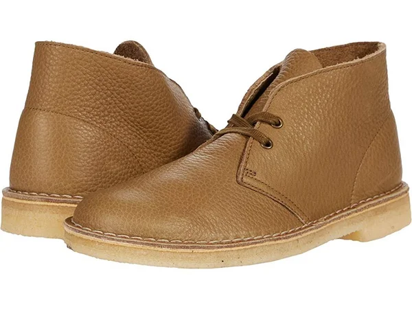 Clarks Mens Desert Boot Dark Olive Leather Size 10.5