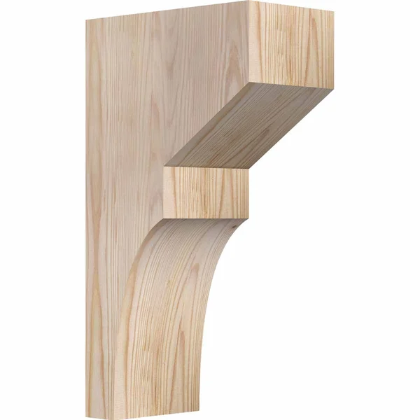 5 1/2x22W x 10x22D x 18x22H Monterey Smooth Corbel, Douglas Fir