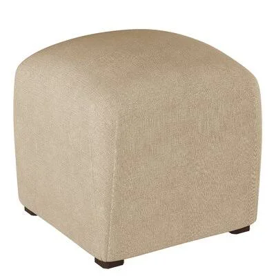 17x22 Wide Square Cube Ottoman Wayfair Custom Upholstery Body Fabric: Linen Sandstone