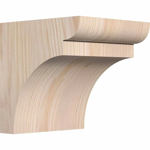 Ekena Millwork COR06X06X06YOR00SDF 5 1/2x22W x 6x22D x 6x22H Yorktown Smooth Corbel - Douglas Fir