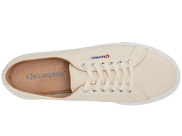 Superga 2790 Nappaleaw Sneaker Women's Shoes Ivory : 39.5 (US Women's 8.5)