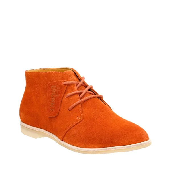 Clarks Women's Phenia Desert Boot Rust Suede 6