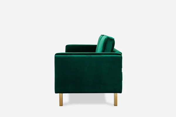 Albany Park Modern Loveseat - Cozy Apartment Sofa Olive Velvet - Gold