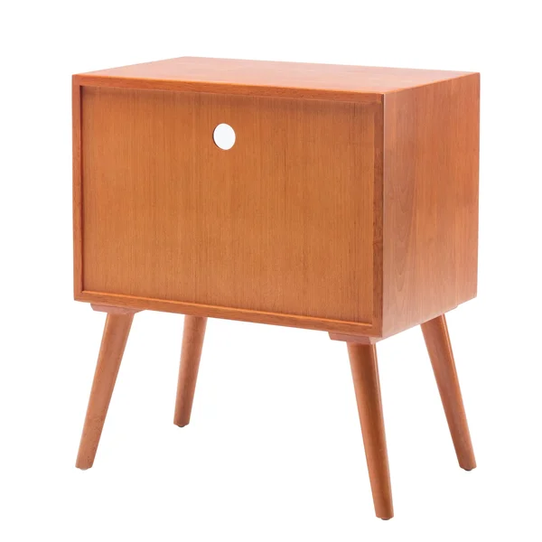 Porthos Home Side Table/Nightstand with Drawer - Red