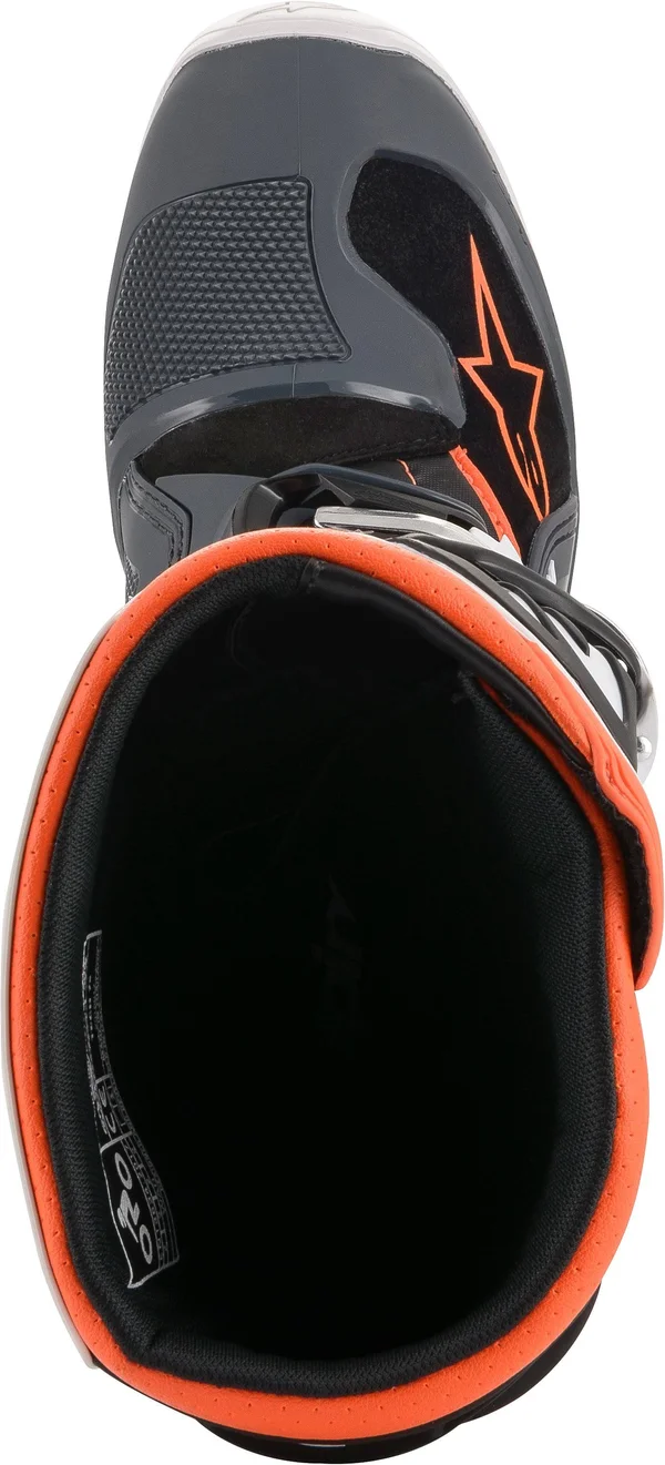 Alpinestars Tech 7S Youth Boots (6 - Black/Gray/White/Fluo Orange)