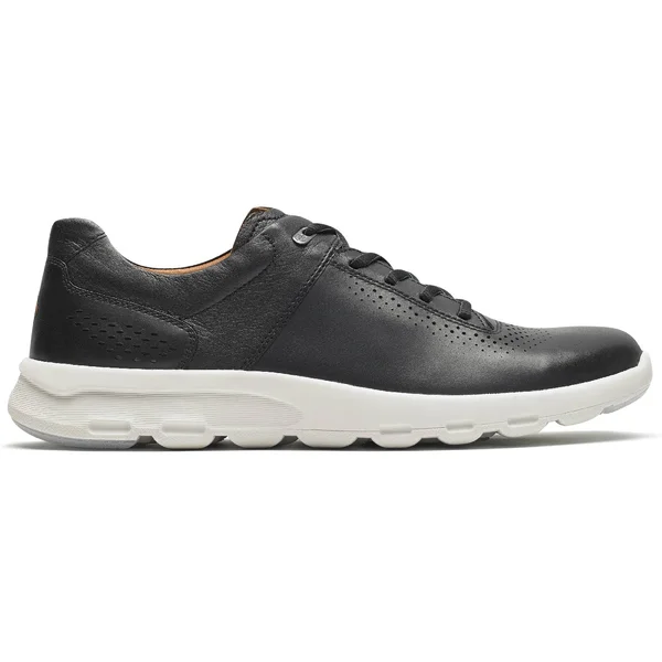 Rockport Let&s Walk Plain Toe - Men's, Black Leather, Size: 9.5