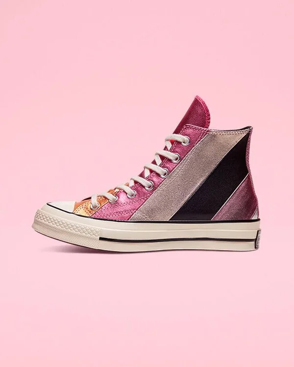 Chuck 70 Metallic Rainbow High Top - Pink Women's 9