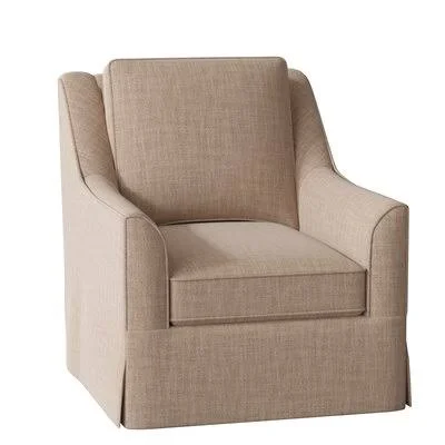 Bella Swivel Armchair Wayfair Custom Upholstery Body Fabric: Conversation Linen