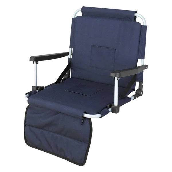 Picnic Plus Psm-106N Stadium Seat with Armrests, Navy, 20 x 16 x 17 inches