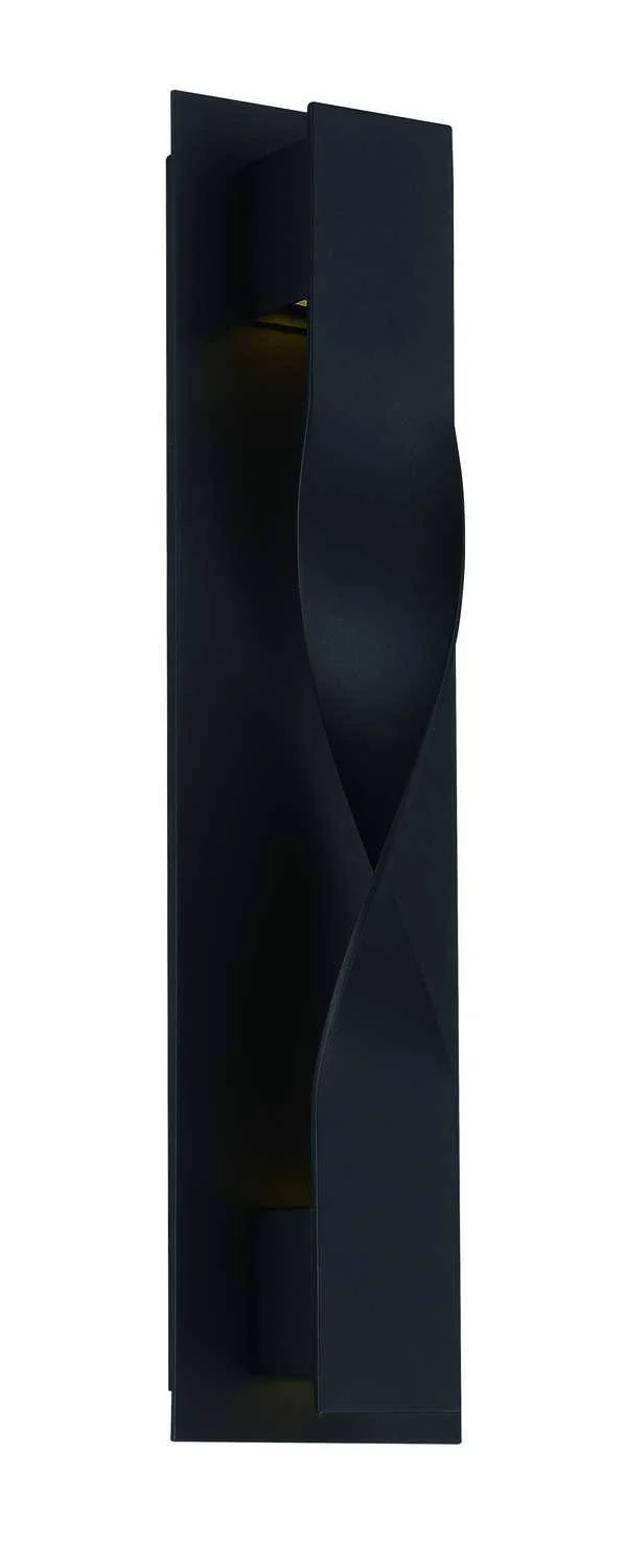 Modern Forms Twist LED Outdoor Wall Light - WS-W5620-BK