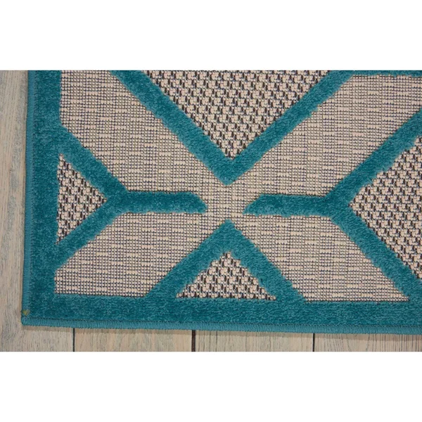 Nourison Aloha ALH03 7&10x22 x 10&6x22 Green Area Rug