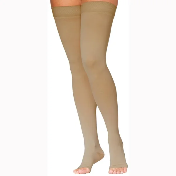 Sigvaris, Access, 20-30 mmHg, Thigh High Open Toe-Medium Long- Black