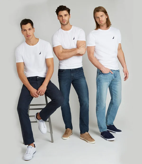 Nautica Men's Stretch Straight-leg Jeans - Pure Dark Pacific