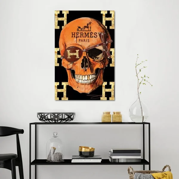 Studio One Canvas Prints - Hermes Skull ( Fashion > Fashion Brands > Herm鑣 art)