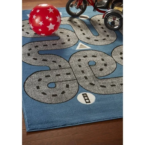 LR Home Whimsical Area Rug, 3&6x22 x 5&6