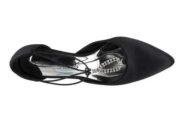Women's Easy Street Moonlight Pump - Black Satin - Size 11