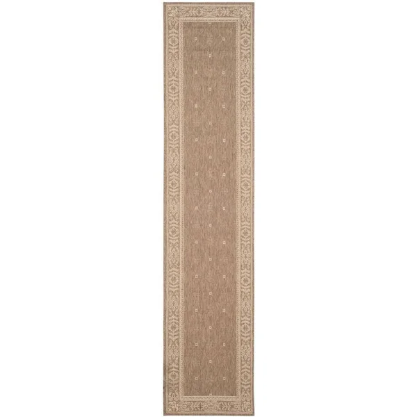 Safavieh Courtyard CY2326-3009 5&3x22 x 5&3x22 Round Brown - Natural Area Rug