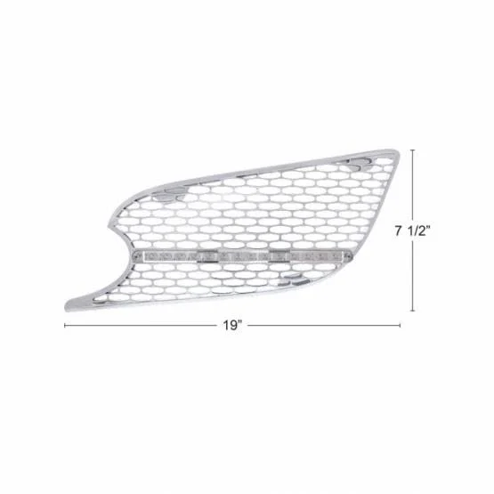 United Pacific 41776 Chrome Driver Side Air Intake Grille