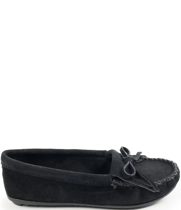 Minnetonka Kilty - Red Suede Moccasin - Size: 7