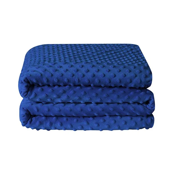 Swift Home Weighted Blanket with Removable Cover -7 lbs Blue